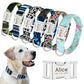 Nylon Printed Dog Personalized Collar