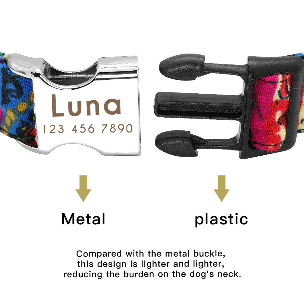 Nylon Pet Personalized Collar